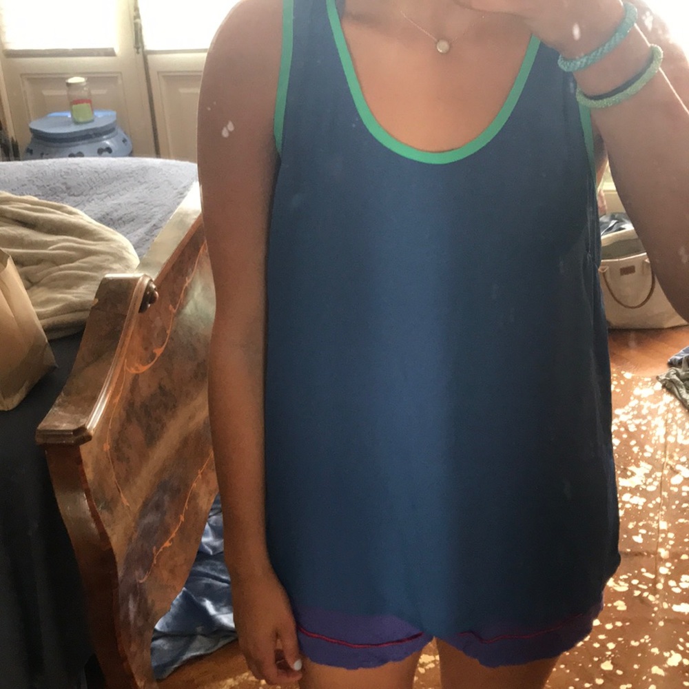 Blank and Green Tank